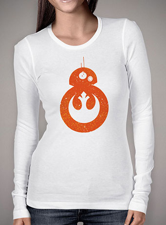 Женская футболка с длинным рукавом BB-8 Rebel Alliance Logo