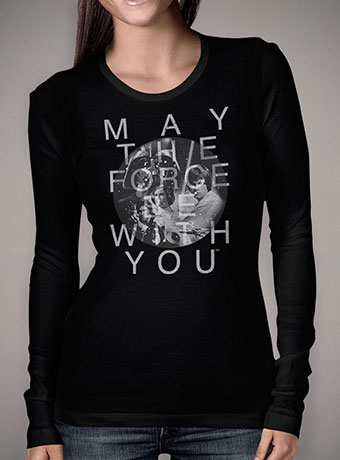 Женская футболка с длинным рукавом May The Force Be With You 2