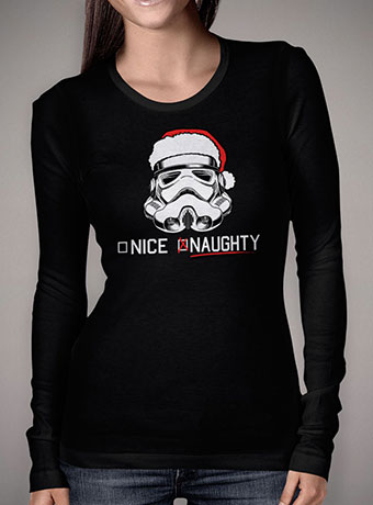 Женская футболка с длинным рукавом Stormtrooper Naughty List