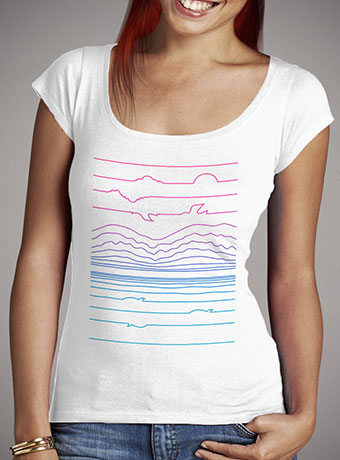 Женская футболка с глубоким вырезом Linescape