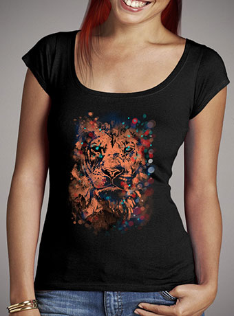 Женская футболка с глубоким вырезом The Lion Whisperer