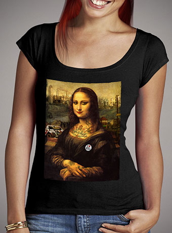 Женская футболка с глубоким вырезом The Modern Mona