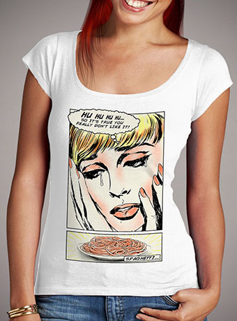 Женская футболка с глубоким вырезом Spaghetti Love Story
