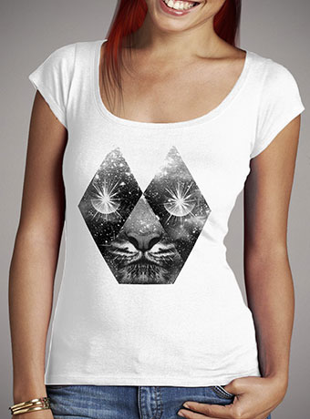 Женская футболка с глубоким вырезом Cosmic Tiger