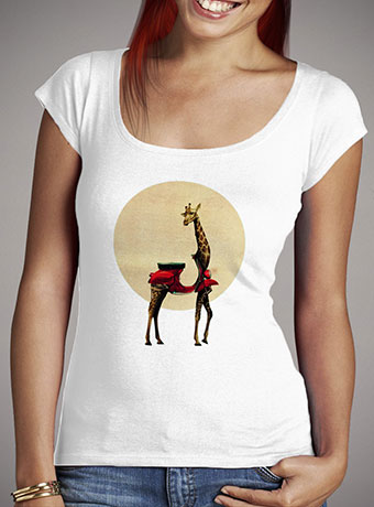 Женская футболка с глубоким вырезом Giraffe