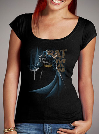Женская футболка с глубоким вырезом Caped Crusader Batman