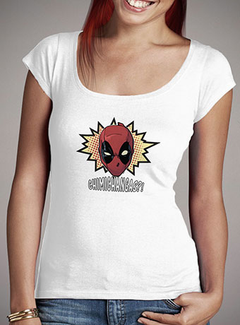 Женская футболка с глубоким вырезом Deadpool Chimichangas