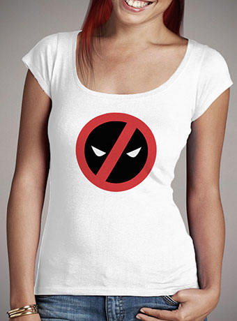Женская футболка с глубоким вырезом Simple Deadpool