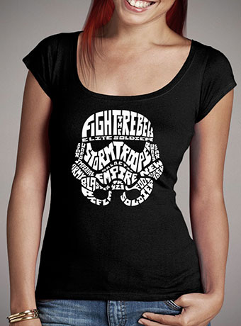 Женская футболка с глубоким вырезом Stormtrooper Quotes