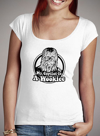 Женская футболка с глубоким вырезом Wookiee Copilot
