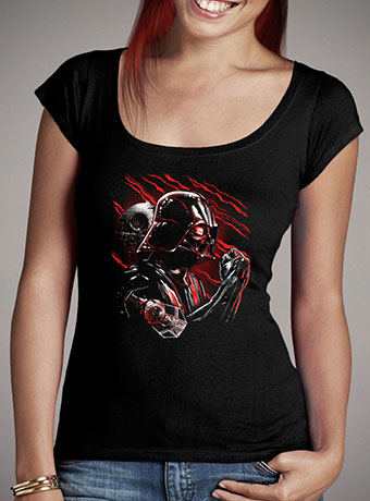 Женская футболка с глубоким вырезом Wrath of Darth Vader