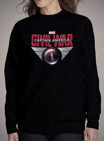 Женский свитшот Captain America Civil War Shield