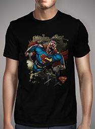 Мужская футболка Superman Over Metropolis