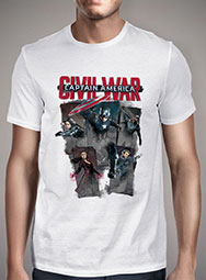 Мужская футболка Captain America Civil War Heroes