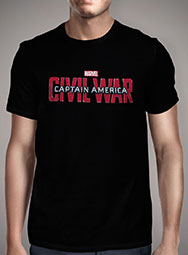 Мужская футболка Captain America Civil War Logo