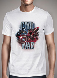 Мужская футболка Civil War Face Off
