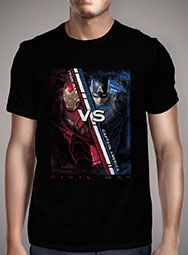 Мужская футболка Iron Man vs Captain America
