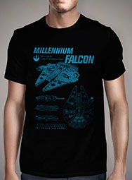 Мужская футболка Millennium Falcon Schematics