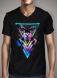 Мужская футболка с V-образным вырезом Code X