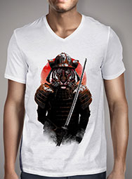 Мужская футболка с V-образным вырезом The Furious Samurai