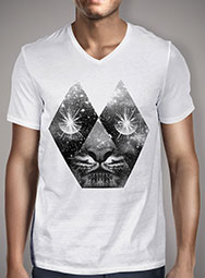 Мужская футболка с V-образным вырезом Cosmic Tiger