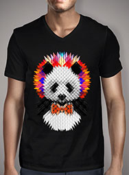 Мужская футболка с V-образным вырезом Panda 2