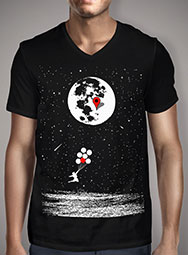 Мужская футболка с V-образным вырезом Destination Moon