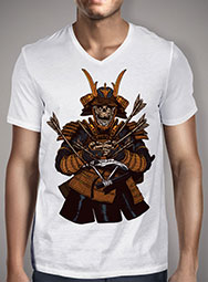 Мужская футболка с V-образным вырезом Dead Samurai