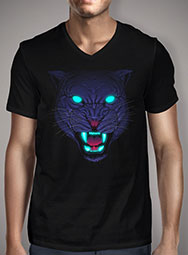 Мужская футболка с V-образным вырезом Electric Panther