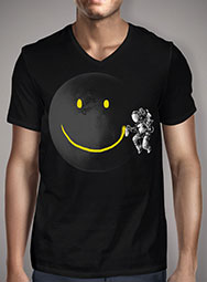 Мужская футболка с V-образным вырезом Make a Smile