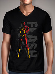 Мужская футболка с V-образным вырезом Flash