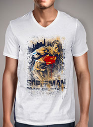 Мужская футболка с V-образным вырезом Man of Steel