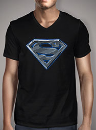 Мужская футболка с V-образным вырезом Superman - Man of Steel