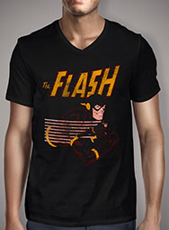 Мужская футболка с V-образным вырезом The Flash