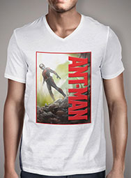 Мужская футболка с V-образным вырезом Ant-Man Scene