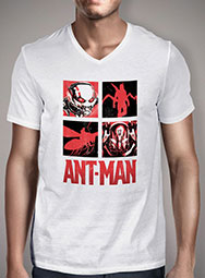 Мужская футболка с V-образным вырезом Ant-Man vs Yellowjacket Squared