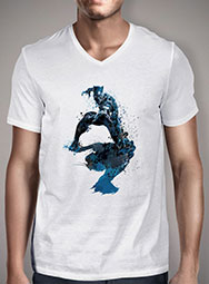 Мужская футболка с V-образным вырезом Black Panther Splatter
