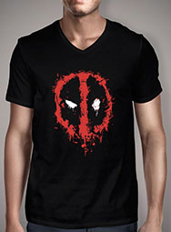 Мужская футболка с V-образным вырезом Deadpool Splatter