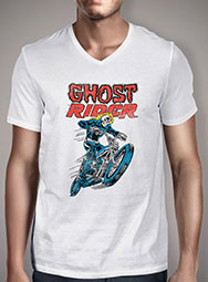 Мужская футболка с V-образным вырезом Ghost Rider