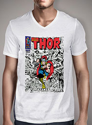 Мужская футболка с V-образным вырезом Thors Might