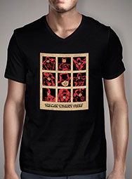 Мужская футболка с V-образным вырезом Vintage Daredevil Squares