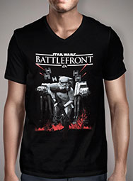 Мужская футболка с V-образным вырезом Battlefront Stormtrooper Charge