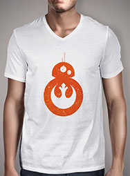 Мужская футболка с V-образным вырезом BB-8 Rebel Alliance Logo