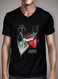 Мужская футболка с V-образным вырезом Boba Fett - Off the Clock