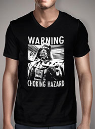 Мужская футболка с V-образным вырезом Choking Hazard