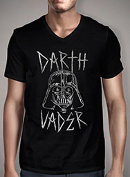 Мужская футболка с V-образным вырезом Darth Vader Metal