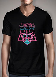 Мужская футболка с V-образным вырезом Darth Vader Neon Sign