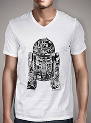 Мужская футболка с V-образным вырезом Epic R2-D2