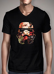 Мужская футболка с V-образным вырезом Floral Print Stormtrooper