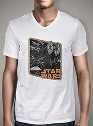 Мужская футболка с V-образным вырезом Force Awakened Ships